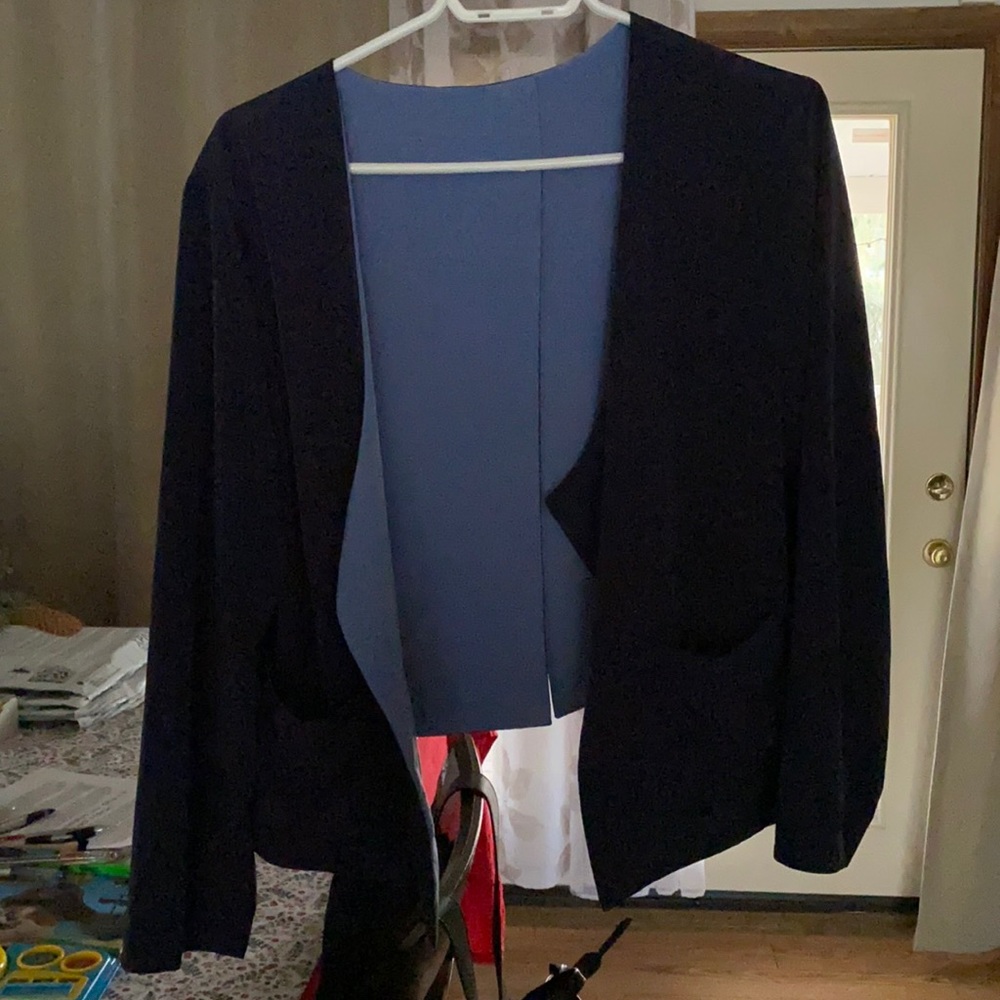 Deep blue/light blue jacket